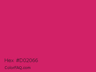Hex #d02066 Color Image