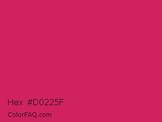 Hex #d0225f Color Image