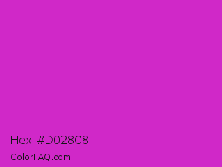Hex #d028c8 Color Image