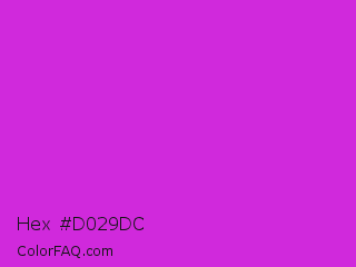 Hex #d029dc Color Image