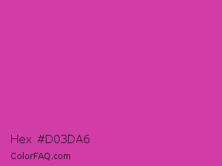 Hex #d03da6 Color Image
