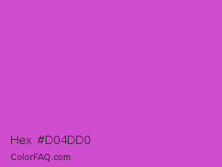 Hex #d04dd0 Color Image