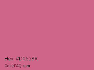 Hex #d0658a Color Image