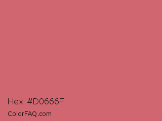 Hex #d0666f Color Image