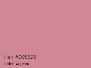 Hex #d08898 Color Image