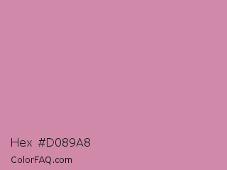 Hex #d089a8 Color Image