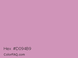 Hex #d094b9 Color Image
