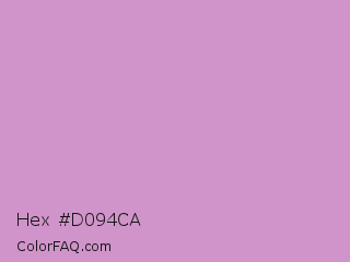 Hex #d094ca Color Image