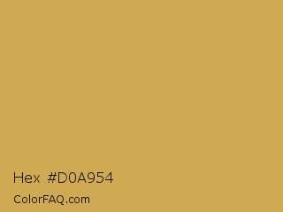 Hex #d0a954 Color Image