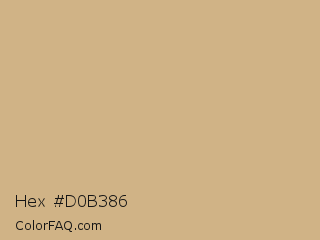 Hex #d0b386 Color Image