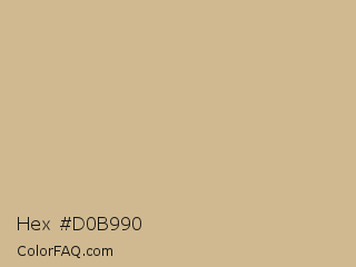 Hex #d0b990 Color Image