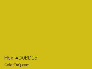 Hex #d0bd15 Color Image