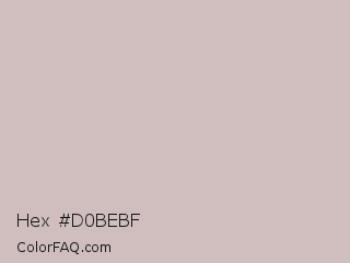 Hex #d0bebf Color Image