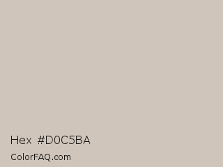 Hex #d0c5ba Color Image