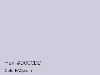 Hex #d0ccdd Color Image