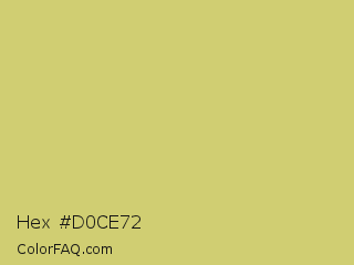 Hex #d0ce72 Color Image