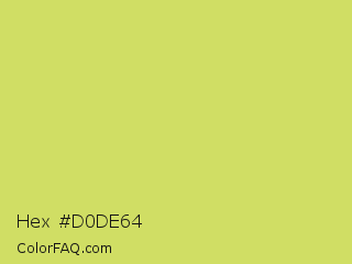 Hex #d0de64 Color Image