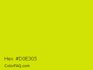 Hex #d0e305 Color Image
