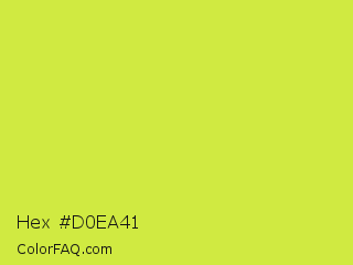 Hex #d0ea41 Color Image