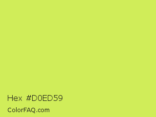 Hex #d0ed59 Color Image