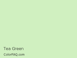Hex #d0f0c0 Tea Green Color Image