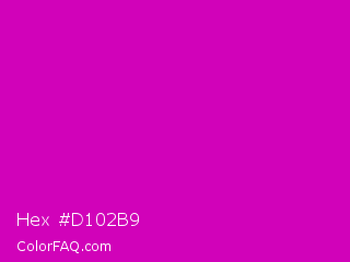 Hex #d102b9 Color Image