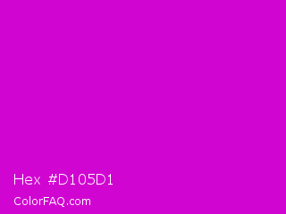 Hex #d105d1 Color Image