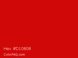 Hex #d10808 Color Image