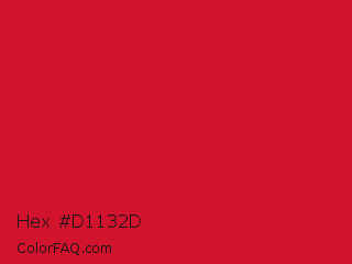 Hex #d1132d Color Image