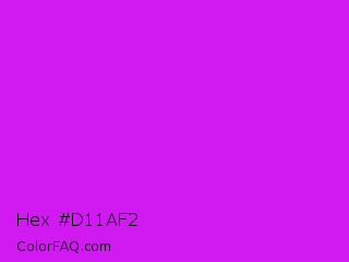 Hex #d11af2 Color Image