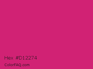 Hex #d12274 Color Image