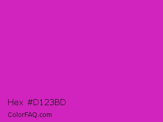 Hex #d123bd Color Image