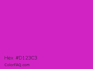 Hex #d123c3 Color Image