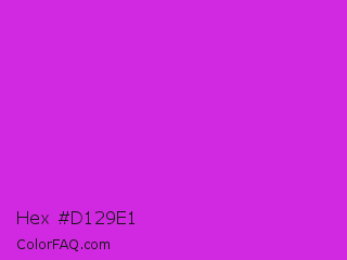 Hex #d129e1 Color Image
