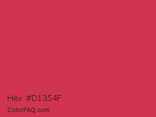 Hex #d1354f Color Image