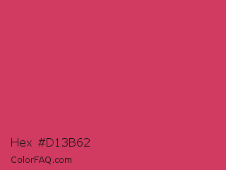 Hex #d13b62 Color Image