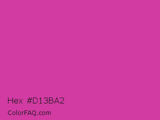 Hex #d13ba2 Color Image