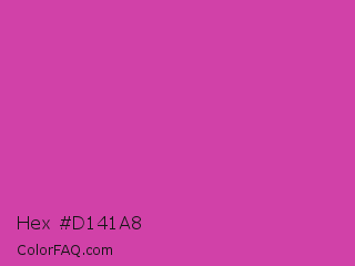 Hex #d141a8 Color Image