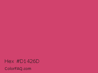Hex #d1426d Color Image
