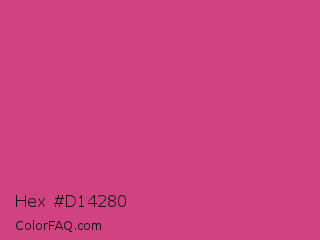 Hex #d14280 Color Image
