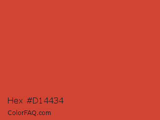 Hex #d14434 Color Image