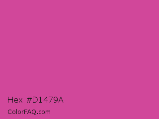 Hex #d1479a Color Image