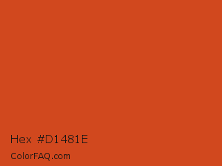 Hex #d1481e Color Image