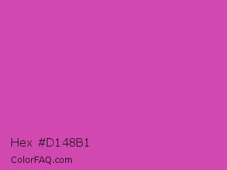 Hex #d148b1 Color Image