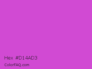 Hex #d14ad3 Color Image