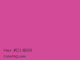 Hex #d14b99 Color Image