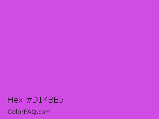 Hex #d14be5 Color Image