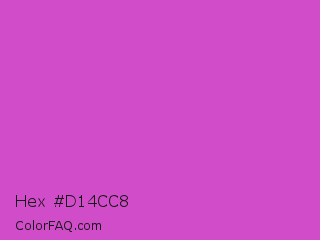 Hex #d14cc8 Color Image