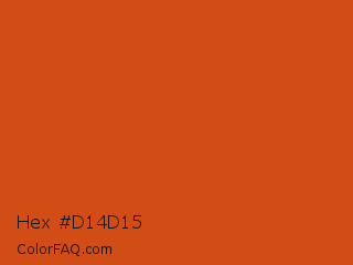 Hex #d14d15 Color Image