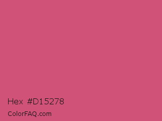Hex #d15278 Color Image